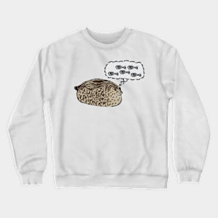 Artwork of "Chubby Seal, Dreaming of Fish" Crewneck Sweatshirt